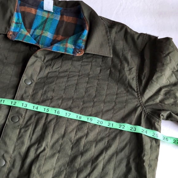 Cotopaxi Reversible Salto Insulated Flannel Jacket Plaid Blue Green Men's XL - Picture 4 of 11